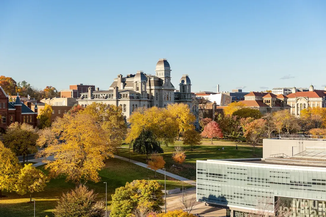 Campus imagery of Syracuse University.