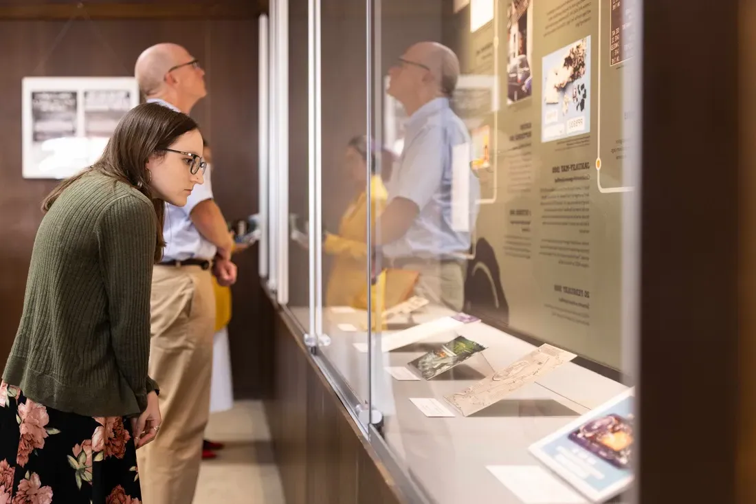 Student at the Special Collections Research Center ‘In Pursuit of Justice: Pan Am Flight 103 Opening Reception Curated by Pan Am 103.